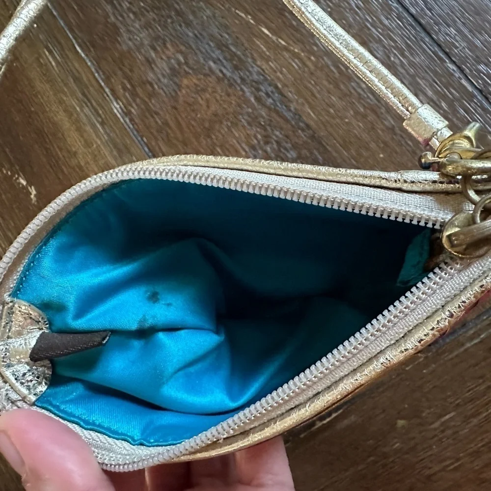 Coach poppy wristlet